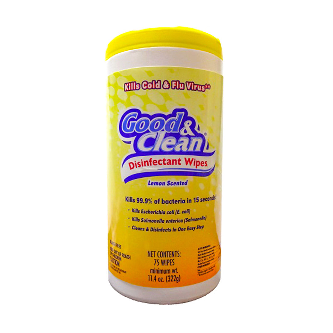 G&C Disinfectant Wipes Lemon 75 count