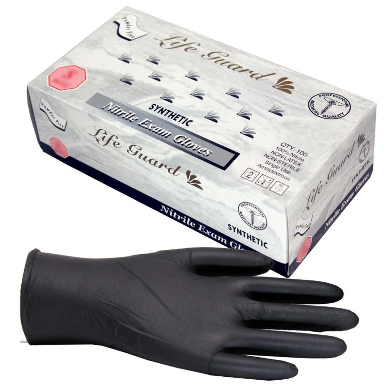 Black Nitrile Gloves - 100 per box